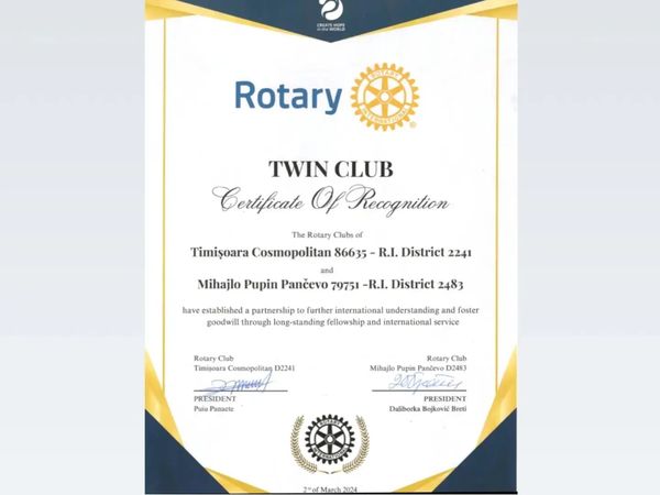 Bratimljenje 🤝⚙️🤝 Twinning agreement Sa radošću saopštavamo da se naš klub 2.…