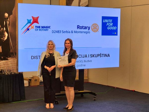 Na distriktnoj skupštini održanoj 14.06.2025. godine u Bečićima - Budvi, naš…