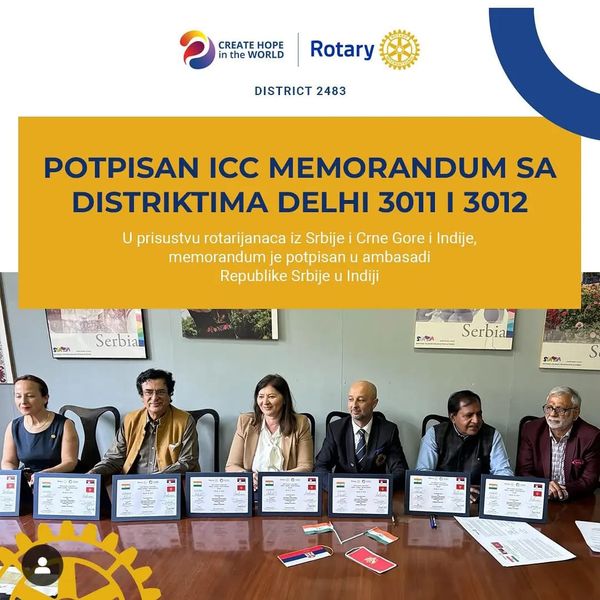 Duška Mrvoš, članica našeg kluba i predsednica ICC komiteta Indija - Srbija i…