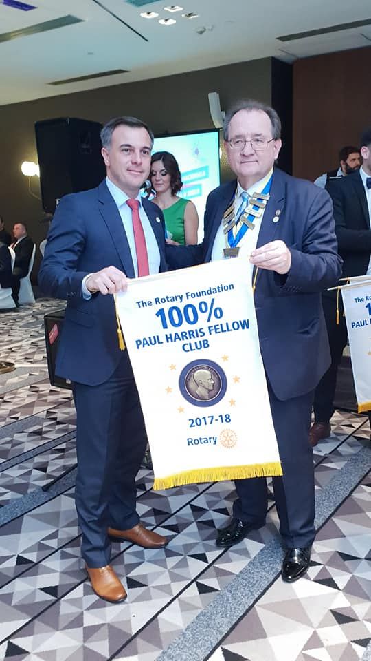 Rotary - 90 godina u Srbiji i RC Pančevo 100% Paul Harris Fellow klub